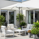 Ombrellone Iseo Palo Centrale Beige 3x3m