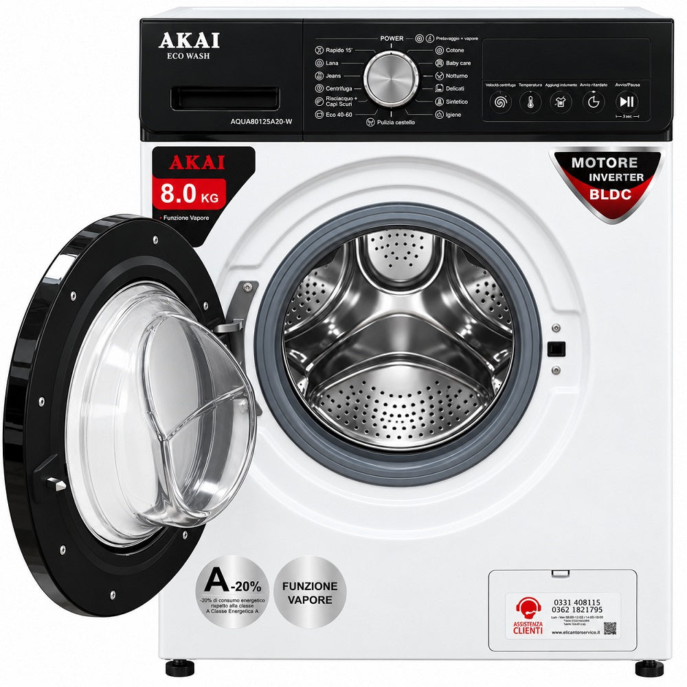 Lavatrice Akai 8kg Aqua80127a-20