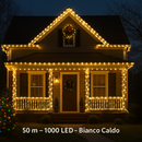 Luci Di Natale 1000 Led Da Esterno Buanca Calda
