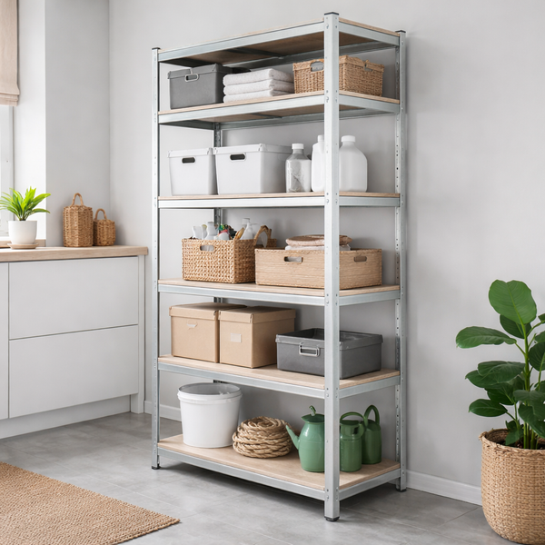 Scaffale Franco 5 Ripiani Mdf 90x40x180 Cm