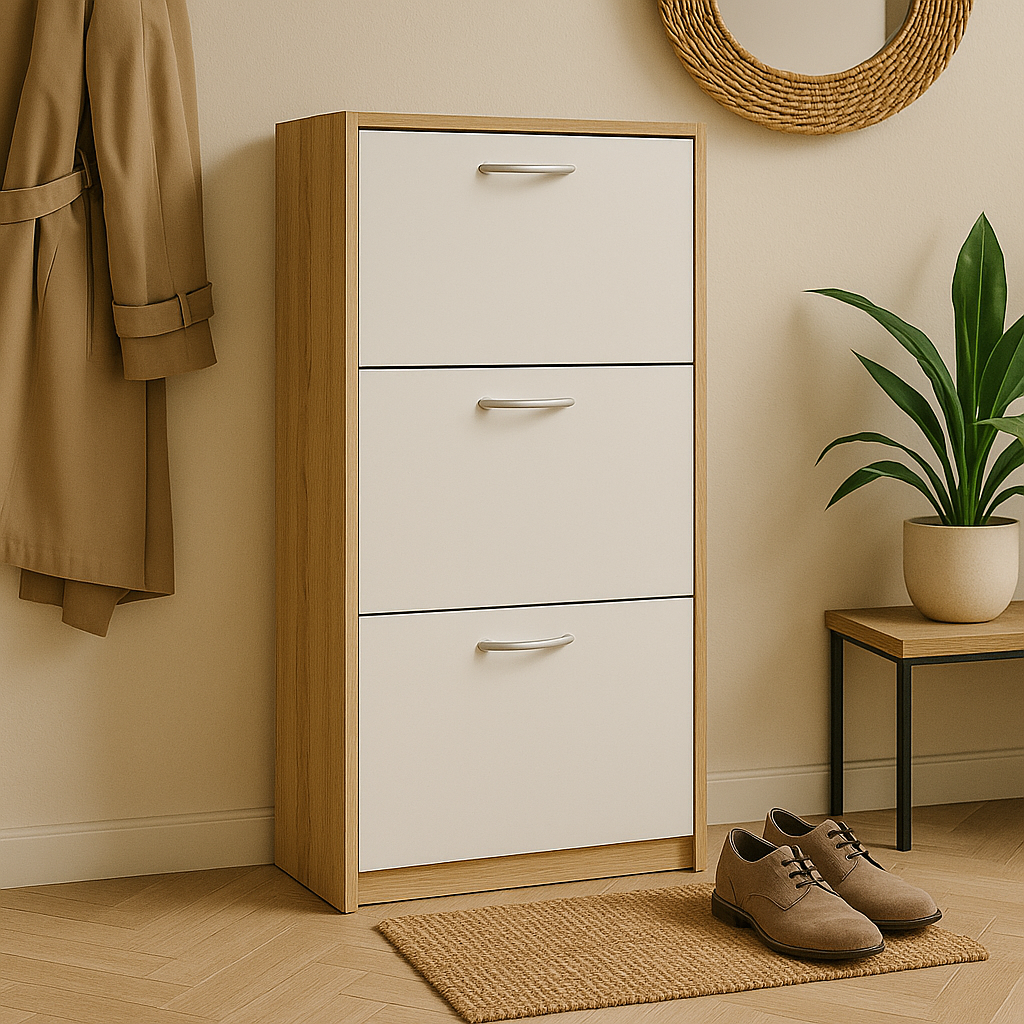 Scarpiera Fresia Slim 3 Ante Nodo 50x25x112cm