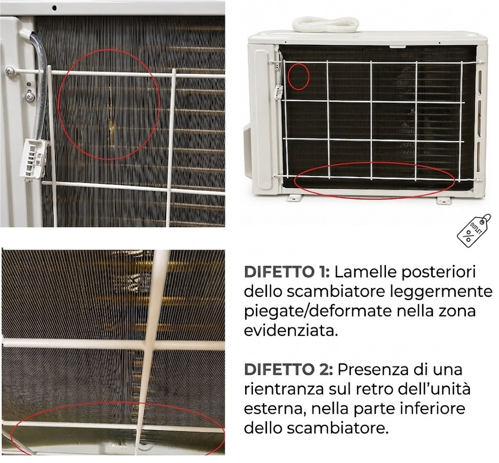 Climatizzatore Outlet Samsung Malibu' 1200 - Imperfezioni Estetiche