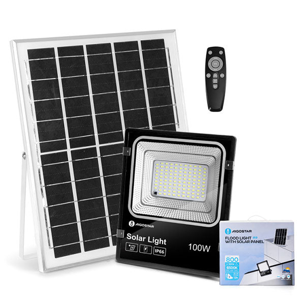 immagine-1-aigostar-faro-led-con-pannello-solare-100w-6500k-ip67-ean-8433325285739