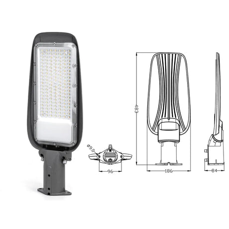 aigostar lampione stradale led dob slim 100w ean 8433325317003