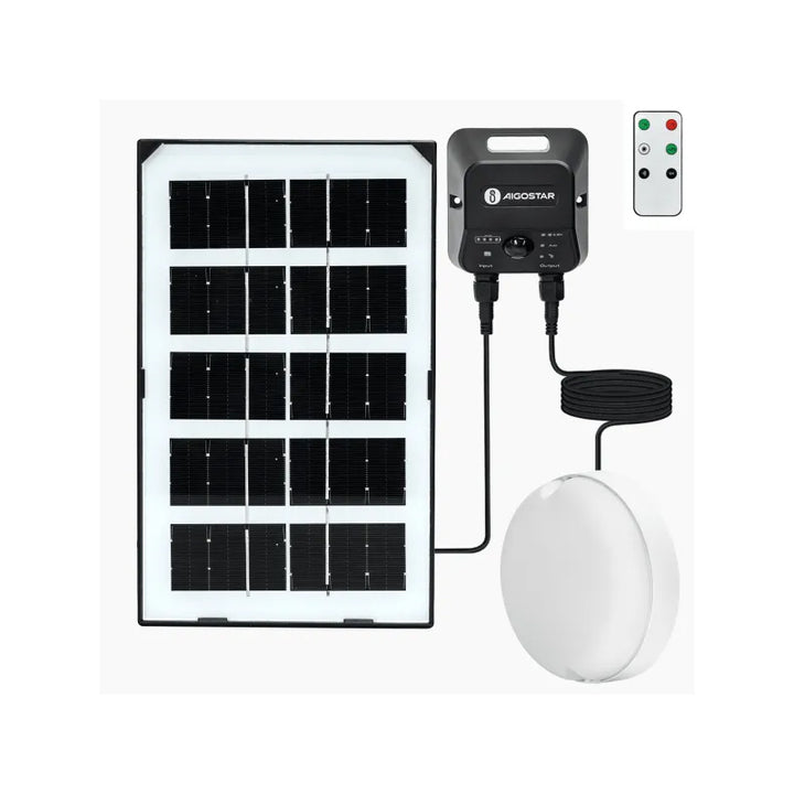 Plafoniera Con Pannello Solare 35w