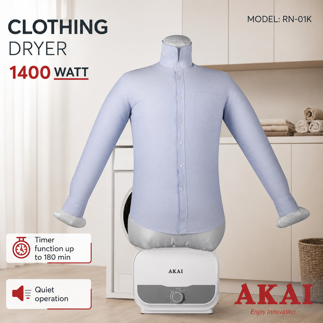 akai stira camicie e indumenti akai 1400 w ean 8052595952273