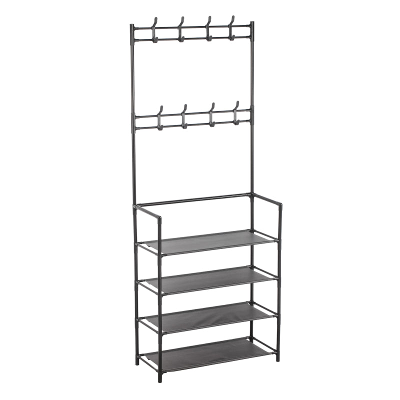 aneta mobile ingresso siro ferro 4 ripiani 60x26x155cm ean 9972016356246
