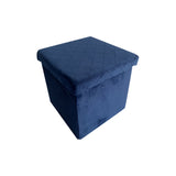 aneta pouf velvet in velluto blu 38x38x38cm ean 9972016736307