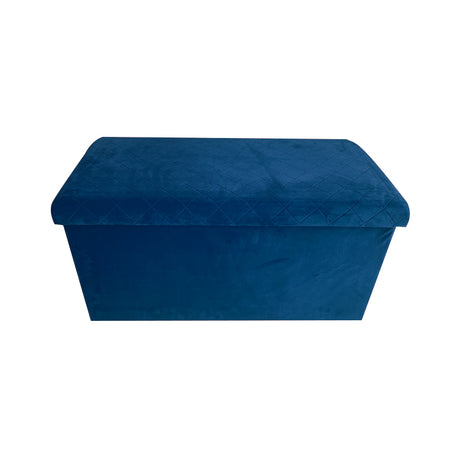 aneta pouf velvet in velluto blu 76x38x38cm ean 9972016736376