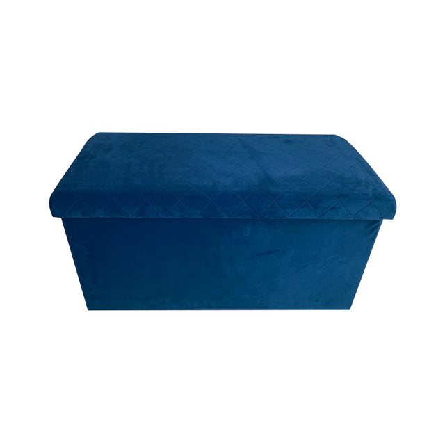 aneta pouf velvet in velluto blu 76x38x38cm ean 9972016736376