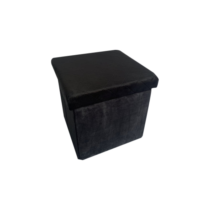 aneta pouf velvet in velluto nero 38x38x38cm ean 9972016736291