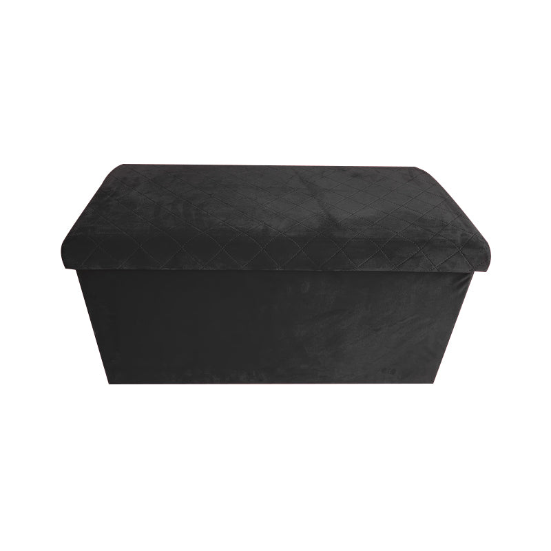 aneta pouf velvet in velluto nero 76x38x38cm ean 9972016736369