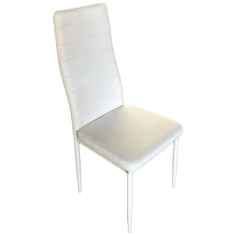 aneta sedia zoe con imbottitura in pvc bianca ean 9972016760258