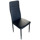 aneta sedia zoe con imbottitura in pvc nera ean 9972016760241