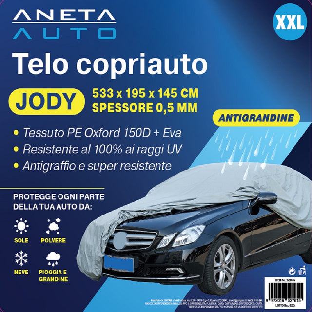 aneta telo copriauto jody antigrandine 533x195x145 cm ean 9972016527615