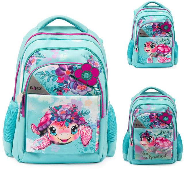 argentia zaino gopop round turtle bloom ean 8056379191346