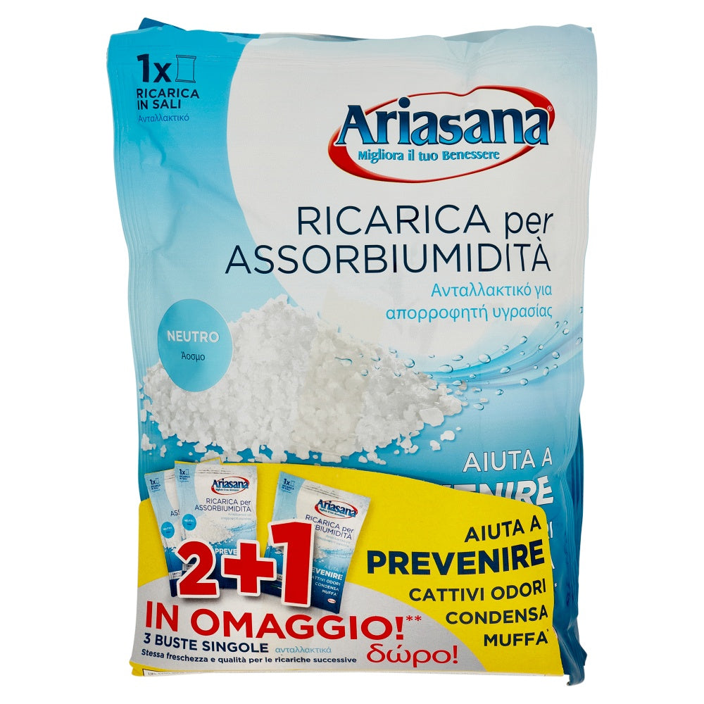 ariasana kit ariasana ricariche inodore 3x2 da 450 gr ean 8004630921157