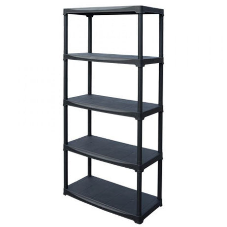 art plast scaffale in resina 5 ripiani nero 90x40x183 cm ean 8010693115143