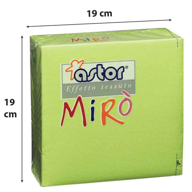 astor tovaglioli 2 veli 38x38 40pz verde cedro ean 8000875019291