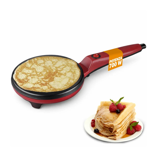 bakaji crepiera rossa con manico 700w ean 8058368390419