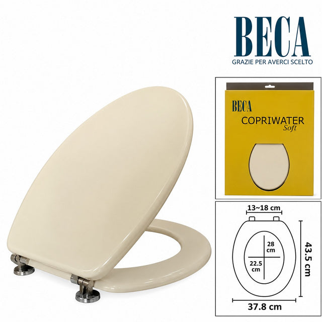 beca copriwater universale champagne in mdf ean 8056684778423