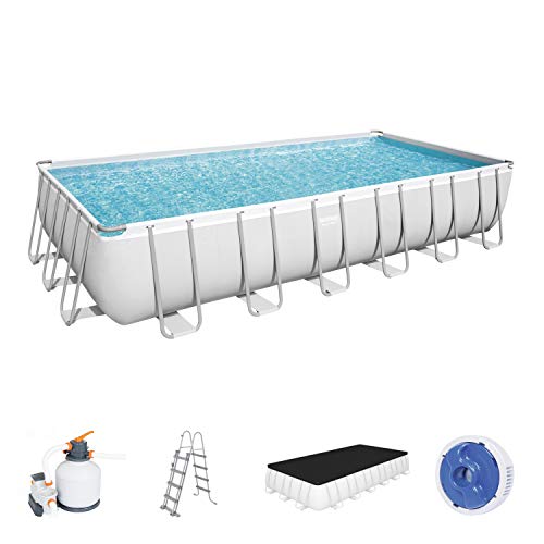 bestway set piscina power steel rettangolare 732x366x132cm ean 6941607328729