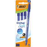 bic italia penna a sfera bic cristal soft 4pz blu ean 3086123734630