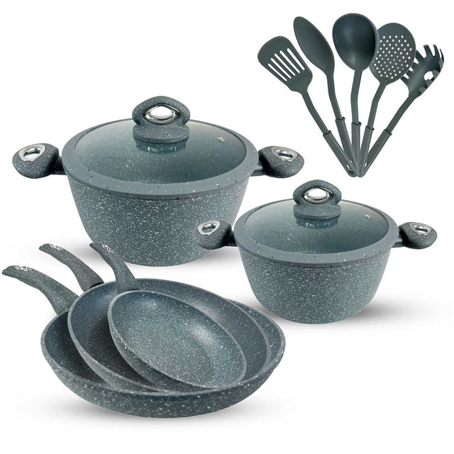 blumenthal bavaria batteria di pentole 12pz gtan pier in alluminio ean 8032591303149