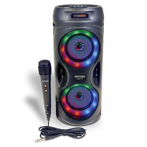 Sistema Karaoke Party 10-7047PLS Con 2 Altoparlanti E Microfono - Bluetooth, USB, SD-Card - Per Feste In Casa - Foto 13