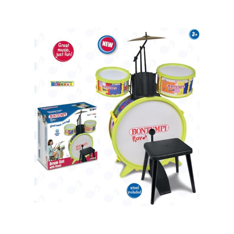 bontempi batteria 4elementi con sgabello ean 0047663055343