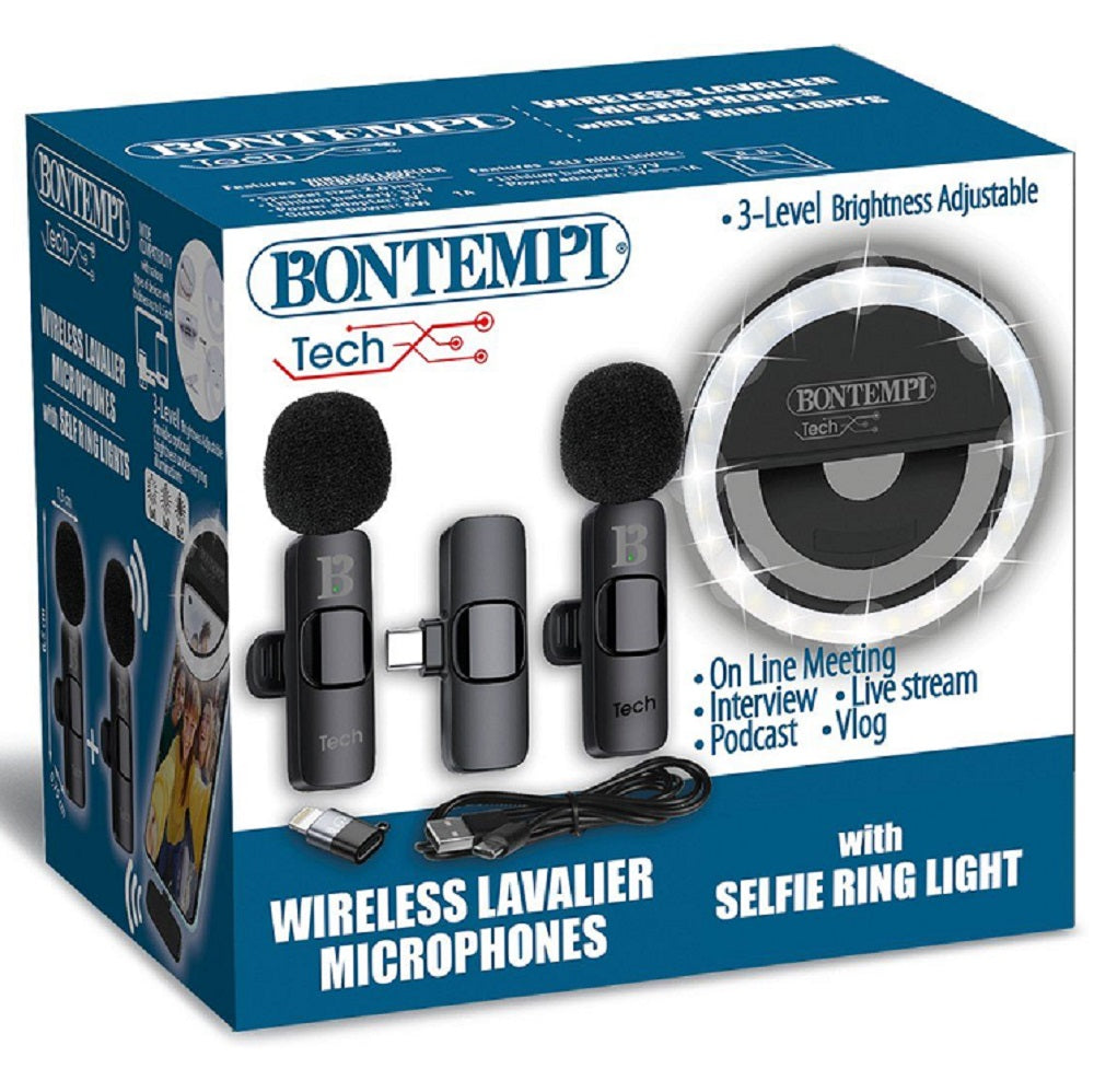 bontempi kit bontempi doppio microfono wireless luce ean 0047663367538