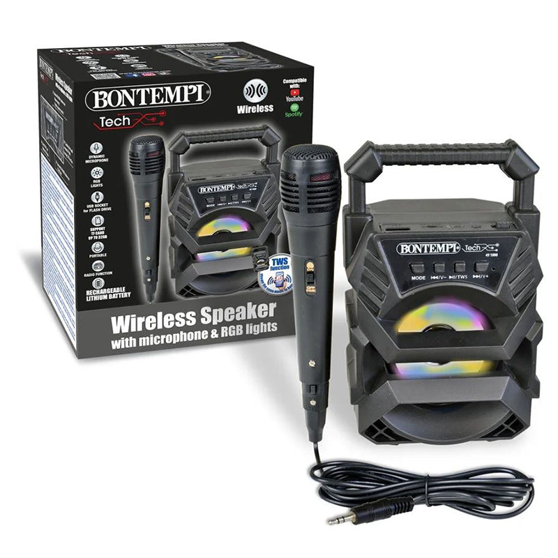 bontempi mini amplificatore wireless con microfono ean 4766337635600
