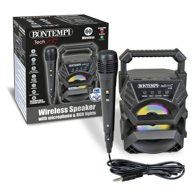 bontempi mini amplificatore wireless con microfono ean 4766337635600