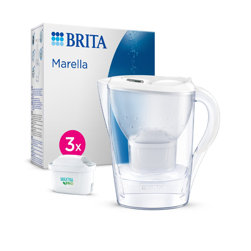brita caraffa brita marella white 24lt kit 3 filtri ean 4006387125370