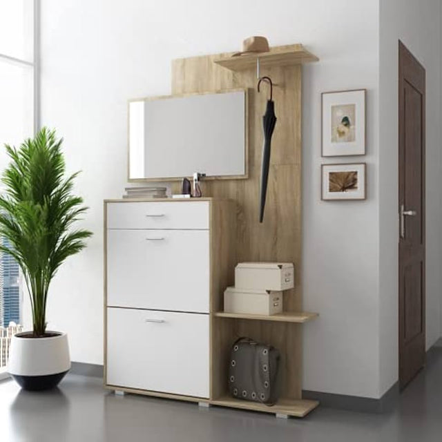 calitan mobile ingresso granada 120x25 h 192 sonoma bianco ean 8051944714012