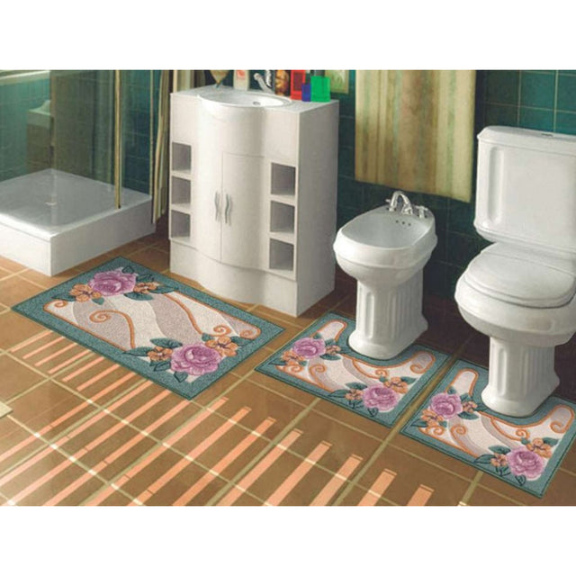 carillo trade parure bagno floris 3 pezzi assortita ean 8032495010396