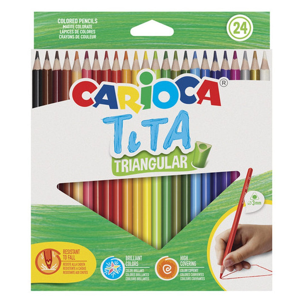 carioca pastelli tita carioca triangolari 24 pz ean 8003511427870