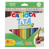 carioca pastelli tita carioca triangolari 24 pz ean 8003511427870