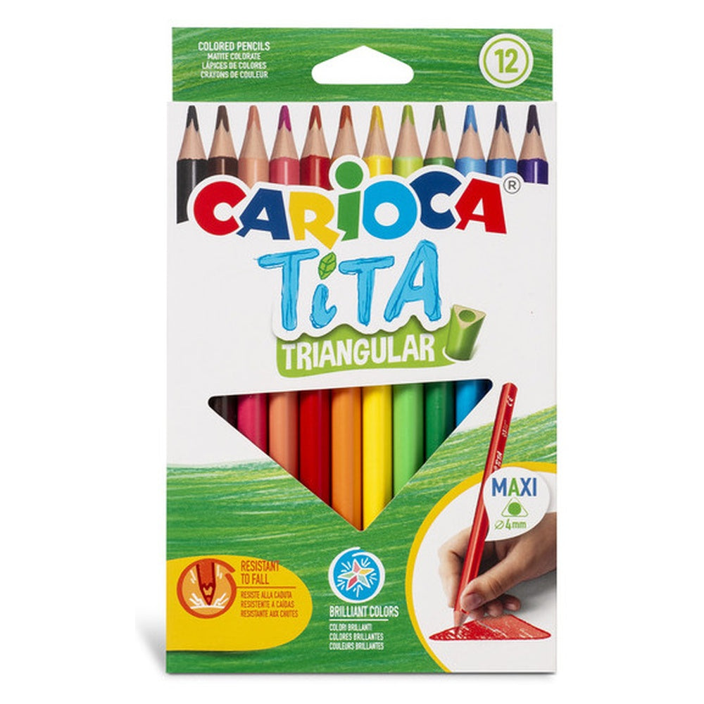 carioca pastelli tita triangolari maxi carioca 12 pz ean 8003511427917