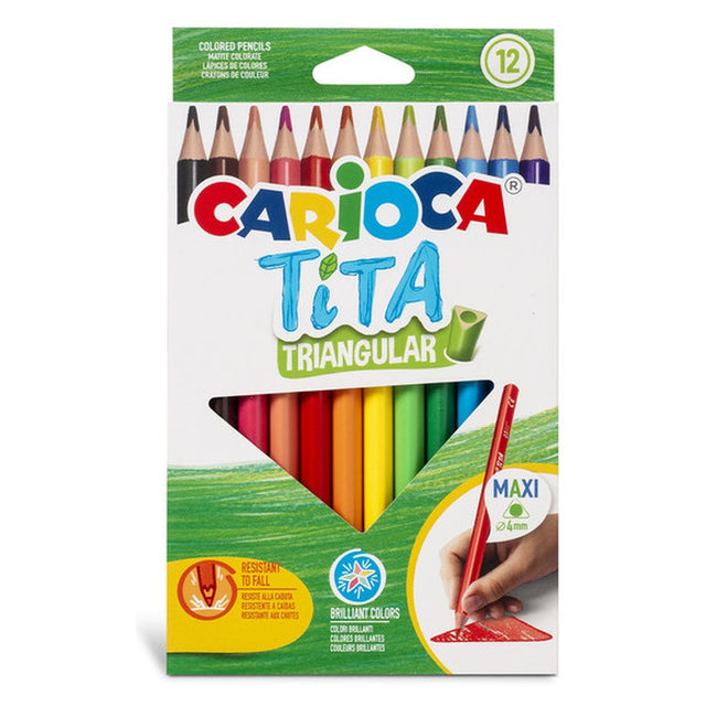 carioca pastelli tita triangolari maxi carioca 12 pz ean 8003511427917