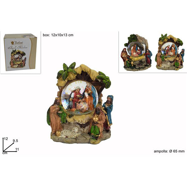 christmas ampolla con nativita 65cm assortita ean 8033113860317