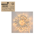 christmas collection 200 led bianco caldo con flash su filo bianco ean 8056001185828