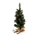 christmas collection albero con luci led a batteria e base slitta ean 8034052826792