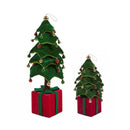 christmas collection albero pieghevole 60cm in velluto con luci ean 8056378427712