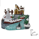 christmas collection casa con lago con movimento e luce assortito ean 8053482251813