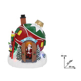 christmas collection casa di babbo natale con movimento led e musica ean 8059529971874