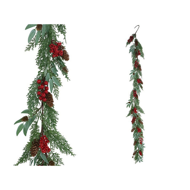 christmas collection ghirlanda di pino 185 cm ean 8445393453743