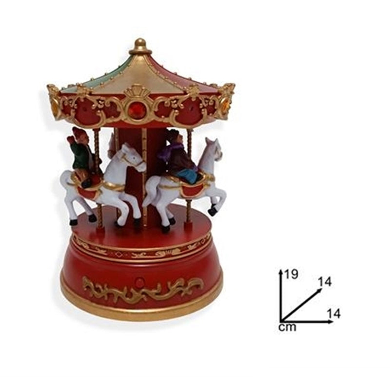 christmas collection giostrina carosello con musica e luce ean 8053482226552