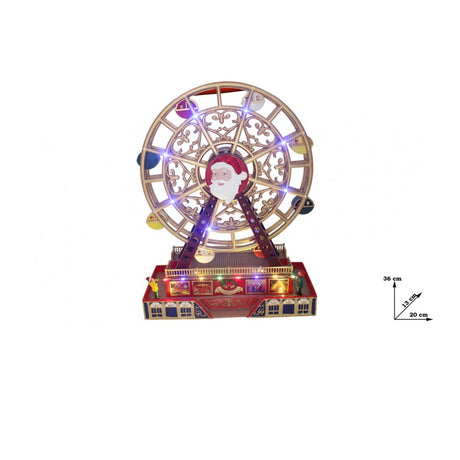 christmas collection giostrina ruota con movimento led e musica ean 8059529971966