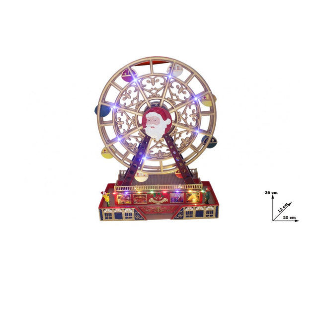 christmas collection giostrina ruota con movimento led e musica ean 8059529971966